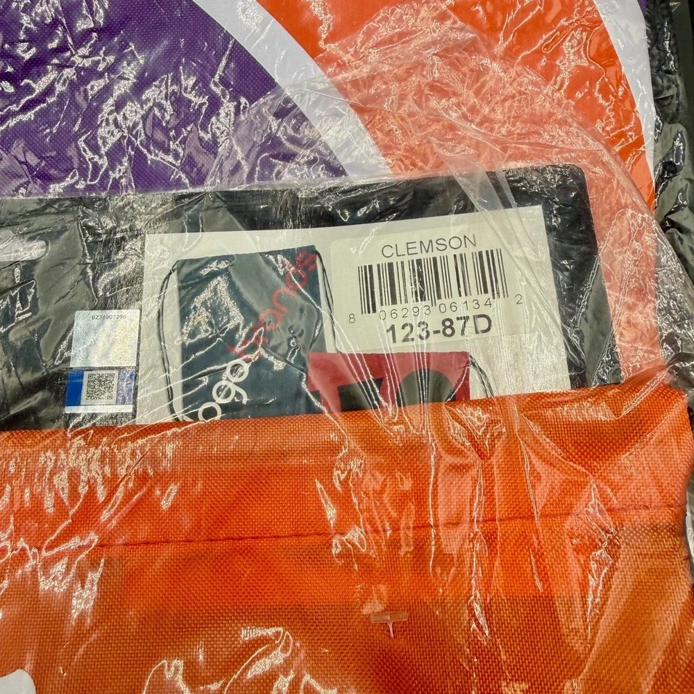 Clemson Tigers Drawstring Bag Logo Brands Doubleheader Cinch Sack Reversible NEW